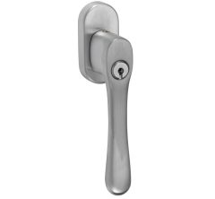 SKG2 Draaikiepgarnituur afsluitbaar Linea/ovaal mat chroom