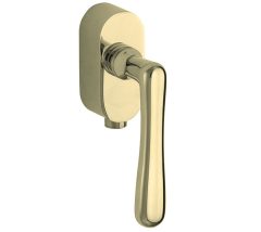 SKG2 Draaikiepgarnituur afsluitbaar Linea/Elegant messing gelakt