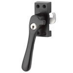 SKG Raamsluiting Met Sluitplaat Links Linea mat zwart