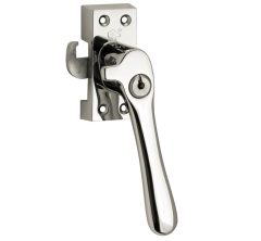 SKG Raamsluiting Met Sluitplaat Rechts Linea glans nikkel