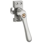 SKG Raamsluiting Met Sluitplaat Rechts Linea mat nikkel ongelakt