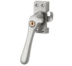 SKG Raamsluiting Met Sluitplaat Links Linea mat nikkel ongelakt