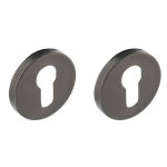 Intersteel PC-plaatjes verdekt met nokken ø53x8mm rvs antraciet grijs