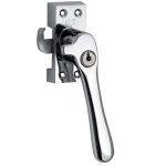 SKG Raamsluiting Met Sluitplaat Rechts Linea glans chroom