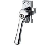 SKG Raamsluiting Met Sluitplaat Links Linea glans chroom