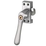 SKG Raamsluiting Met Sluitplaat Links Linea mat chroom