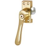 SKG Raamsluiting Met Sluitplaat Links Linea messing ongelakt