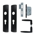 AXA set binnendeurbeslag PC55 + dag-nachtslot cilinder zwart