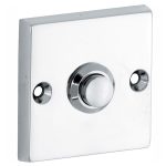 Beldrukker Bauhaus glans chroom