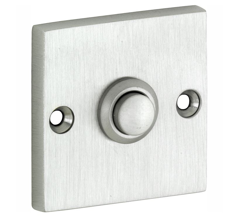 Beldrukker Bauhaus mat nikkel PVD