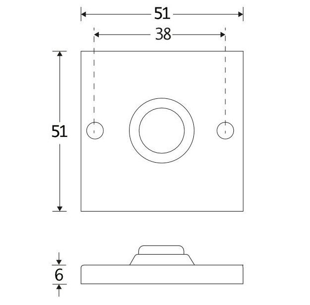 Beldrukker Bauhaus mat zwart - Afbeelding 2