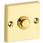 Beldrukker Bauhaus messing PVD