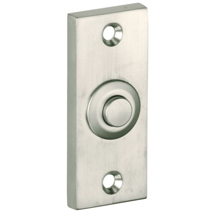 Beldrukker Elegant mat nikkel PVD