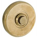 Beldrukker Vivo messing antiek