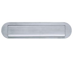 Briefplaat ovaal Mi Satori mat chroom