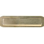 Briefplaat ovaal Mi Satori messing antiek