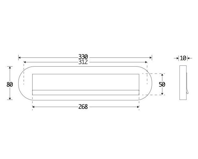 Briefplaat ovaal Mi Satori messing antiek - Afbeelding 2