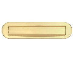 Briefplaat ovaal Mi Satori messing ongelakt