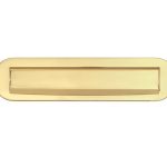 Briefplaat ovaal Mi Satori messing PVD