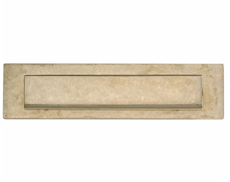 Briefplaat rechthoekig Mi Satori messing antiek