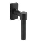 Intersteel raamkruk L-vorm Recht op rechthoekig rozet zwart