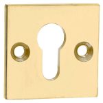 SKG3 cilinderrozet binnen Bauhaus messing ongelakt