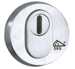 SKG3 cilinderrozet buiten + kerntrekbeveiliging Elegant mat chroom