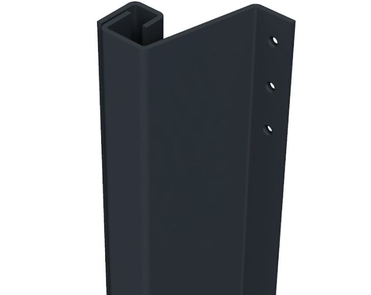 SecuStrip Anti-Inbraakstrip Plus Buitendraaiend 2300 mm Achterdeur Terugligging 21-27 mm zwartgrijs