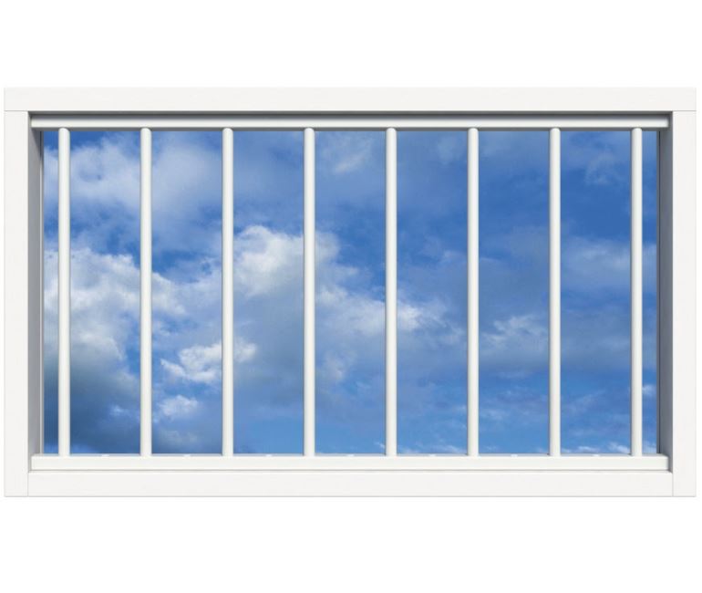 SecuBar Lichtkoepelbeveiliging Fix & Go - 8 spijls 1500x1000 mm