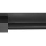 Deurklink BOBBY EK100G Massief geveerd op horizontaal schild PVD mat zwart