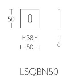 Sleutelplaatje BOBBY LSQBN50 brons