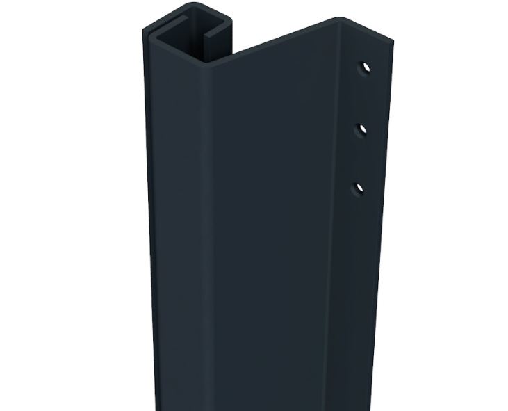 SecuStrip Anti-Inbraakstrip Plus Buitendraaiend 2300 mm Achterdeur Terugligging 14-20 mm zwartgrijs