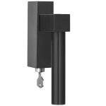 Draaikiepgarnituur afsluitbaar BOBBY EK102-DKLOCK PVD mat zwart