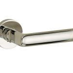 Deurklink op geveerd rozet Padania/Vivo glans nikkel