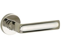 Deurklink op geveerd rozet Padania/Vivo glans nikkel