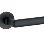 Deurklink op geveerd rozet Padania/Vivo mat zwart