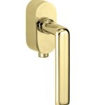 SKG2 Draaikiepgarnituur afsluitbaar Padania/Elegant messing gelakt