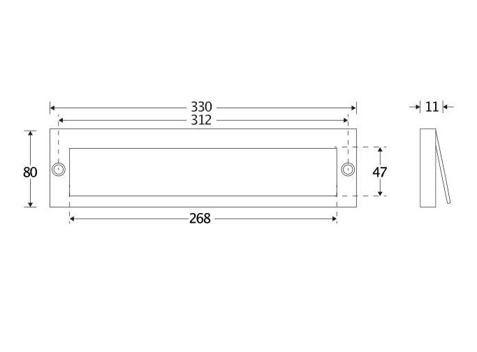 Tochtklep rechthoekig Mi Satori mat nikkel ongelakt - Afbeelding 2