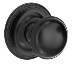 Voordeurknop Paddenstoel 60mm mat zwart