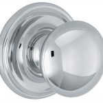 Voordeurknop Paddenstoel 70mm glans chroom