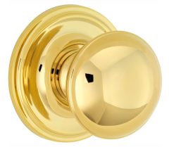 Voordeurknop Paddenstoel 70mm messing PVD