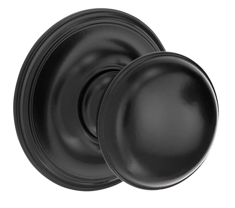 Voordeurknop Paddenstoel 90mm mat zwart