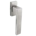 Intersteel raamkruk Amsterdam op rechthoekig rozet rvs