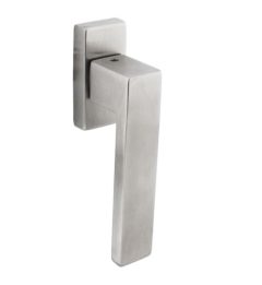 Intersteel raamkruk Amsterdam op rechthoekig rozet rvs