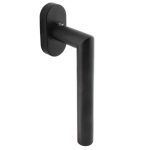 Intersteel raamkruk Jura op ovaal rozet zwart