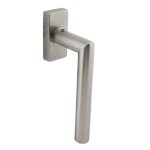 Intersteel raamkruk Jura op rechthoekig rozet rvs