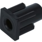 Inzetdop 20x20x1.5 ø8mm voor meubelwielen M8