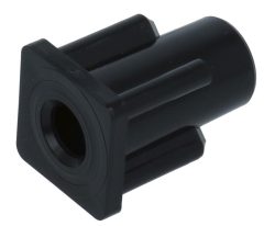 Inzetdop 20x20x1.5 ø8mm voor meubelwielen M8