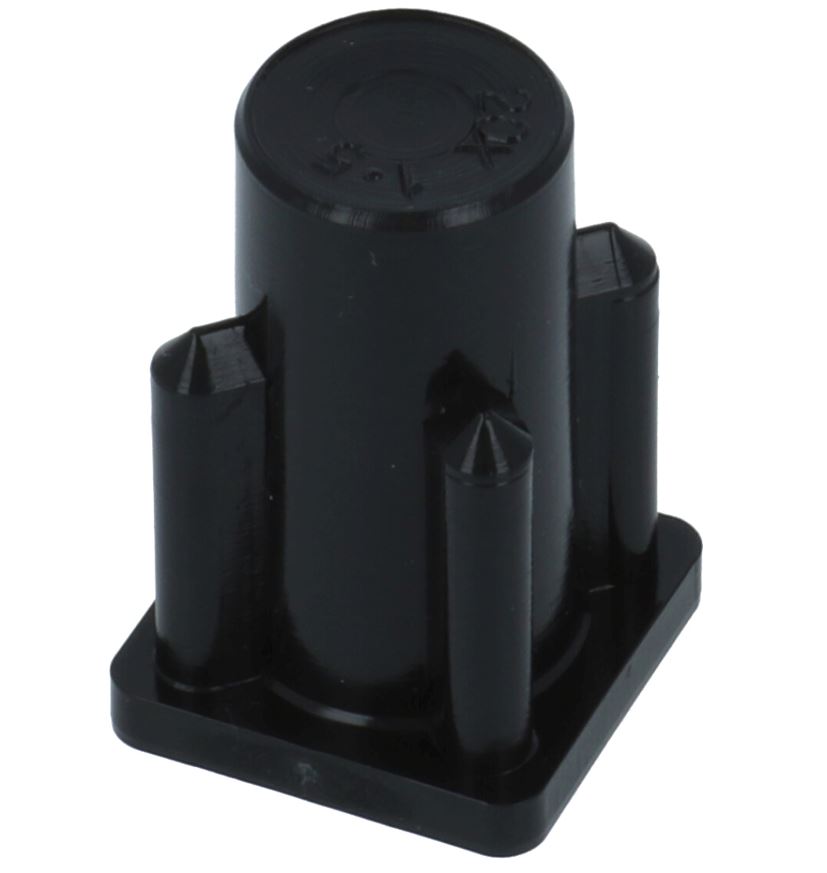 Inzetdop 20x20x1.5 ø8mm voor meubelwielen M8 - Afbeelding 3