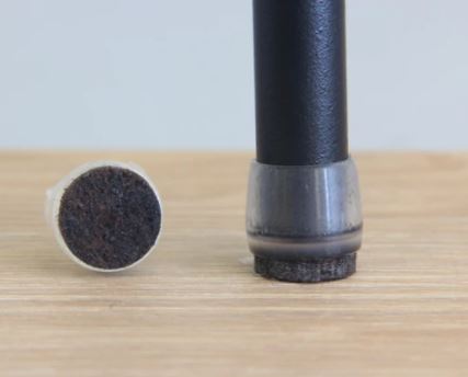 Omsteekdop PVC ⌀25 mm Naturel + Vilt - Afbeelding 3